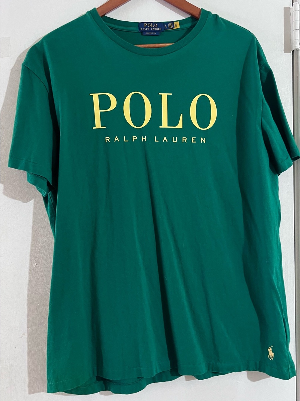 Polo by Ralph Lauren Classic Fit Short Sleeve Tee in Green - Large